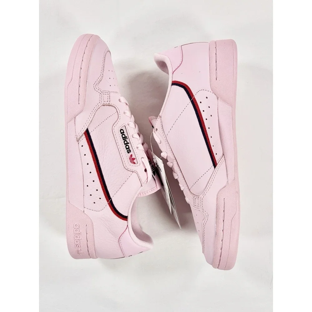Adidas‎ Continental 80 Clear Pink Leather Retro Sneakers Mens Size 9 B41679 NIB